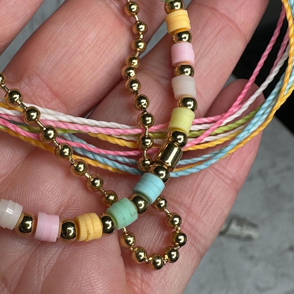 PuraVida Pura Vida Manifesting Sunny Days Bracelet Stack Set of 3 - Picture 8 of 8